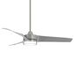 Minka-Aire Veer 56" Ceiling Fan with LED Light in Brushed Nickel, , large
