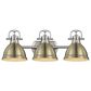 Golden Lighting Duncan 3-Light Bath Vanity in Pewter and Aged Brass, , large