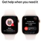Apple Watch Series 10 GPS 42mm Rose Gold Aluminum Case with Light Blush Sport Band - M/L, , large