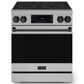 Thor Kitchen Gordon Ramsay 4.55 Cu. Ft. 30" Professional Electric Range with Black Handle Kit in Stainless Steel, , large