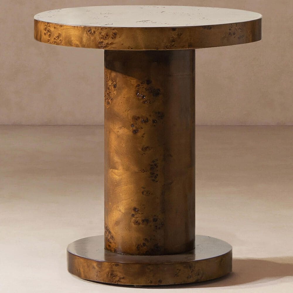 Jennifer Taylor Home Kenzie Accent Side Table in Walnut Brown, , large