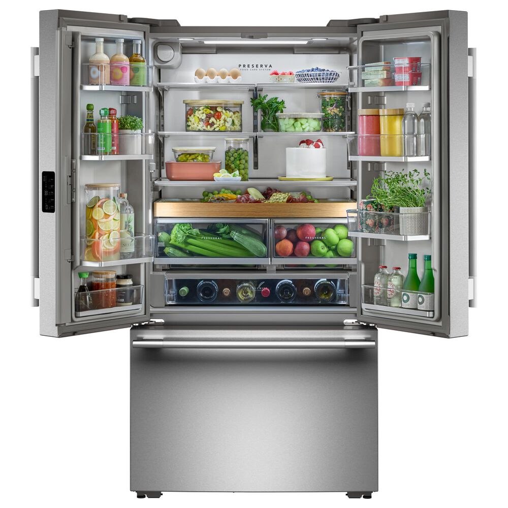 KitchenAid 25 Cu. Ft. Counter-Depth French Door Refrigerator in PrintShield Stainless, , large
