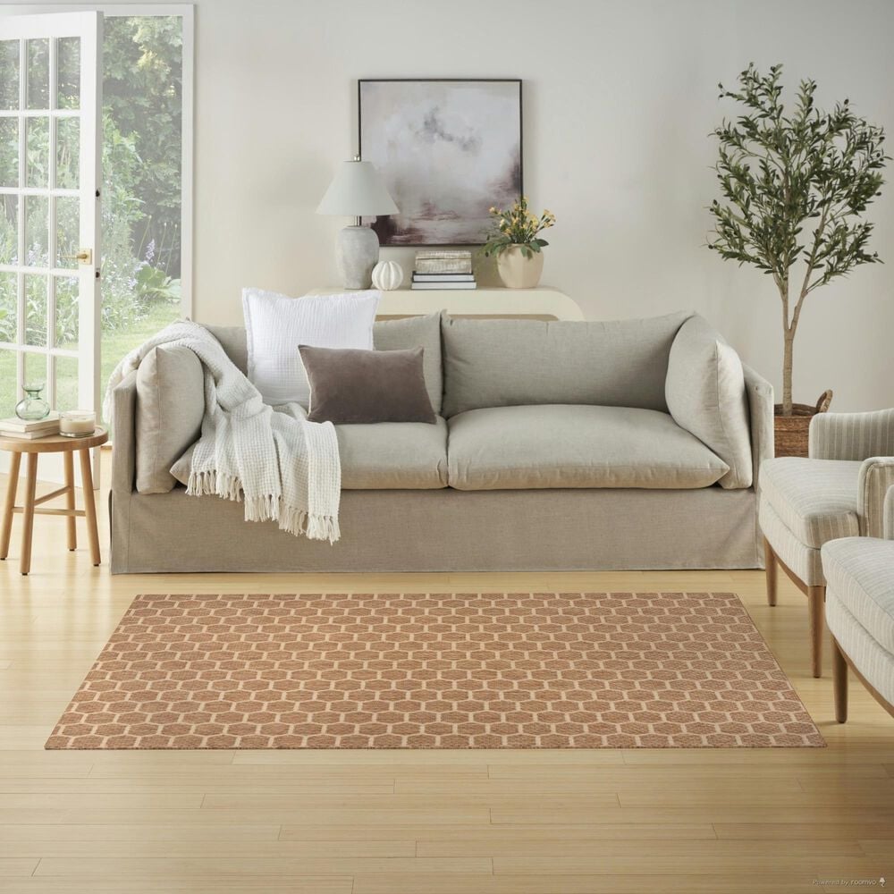 Nourison Twist Reversible 4&#39; x 6&#39; Natural Indoor/Outdoor Area Rug, , large