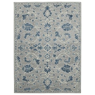 Amer Rugs Romania 8" x 10" Gray and Blue Area Rug, , large