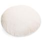 18" Round Rabbit Faux Fur Floor Pillow in Off White, , large