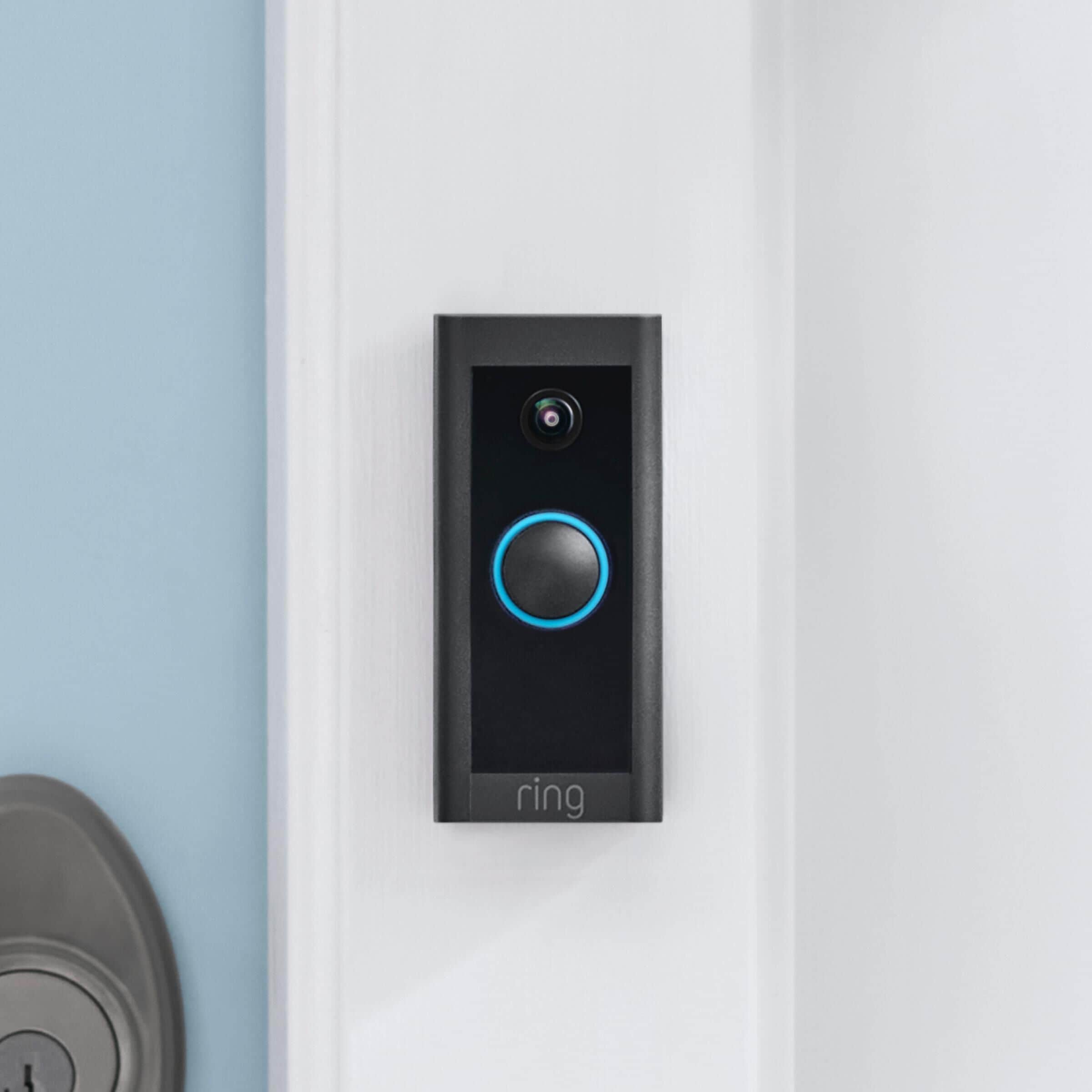 Ring online doorbell black