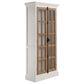 Pacific Landing Tammi 2-Door Tall Cabinet in Antique White and Brown, , large