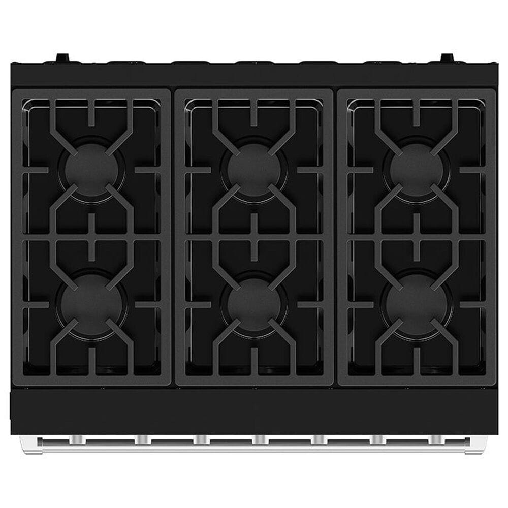 Thor Kitchen Gordon Ramsay 6 Cu. Ft. Professional Liquid Propane Range with Stainless Steel Handle Kit in Black, , large