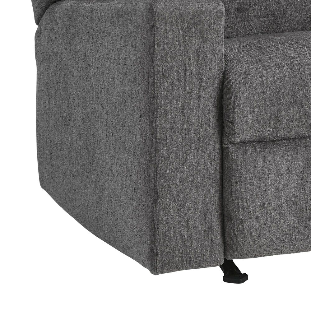Ashley Rannis Manual Rocker Recliner in Pewter, , large