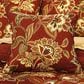 J. Queen New York Montecito 16" Square Throw Pillow in Red, Gold and Spice, , large