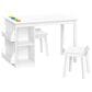 RiverRidge Home 3-Piece Kids Desk and Chair Set with Cubbies and Bookracks in White, , large