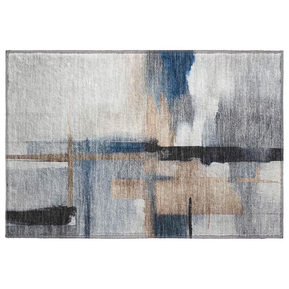 37B Ravenna RN9 2"6" x 3"10" Blue Area Rug, , large