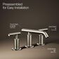 Kohler Purist Widespread Bathroom Sink Faucet in Vibrant Brushed Nickel, , large