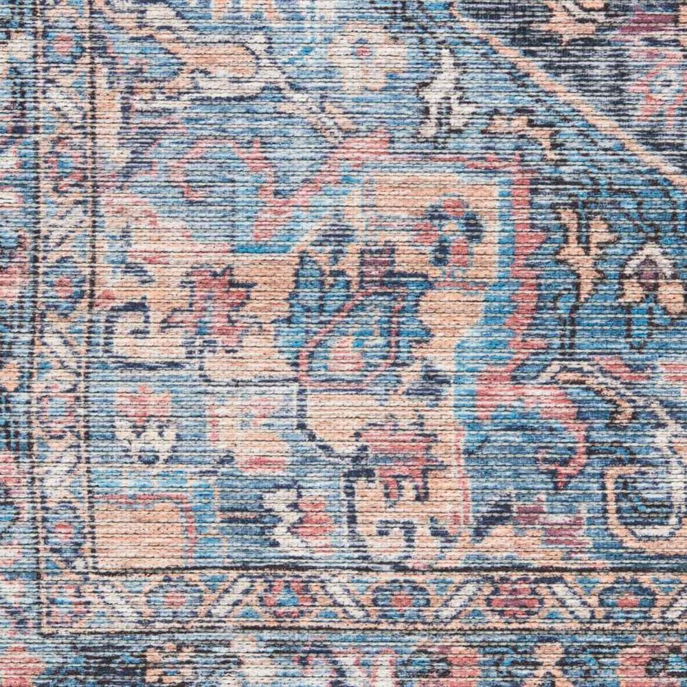 57 Grand by Nicole Curtis Series 1 2&#39; x 6&#39; Blue, Beige and Pink Runner, , large