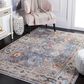 Safavieh Jasmine 9" x 12" Blue and Gold Area Rug, , large