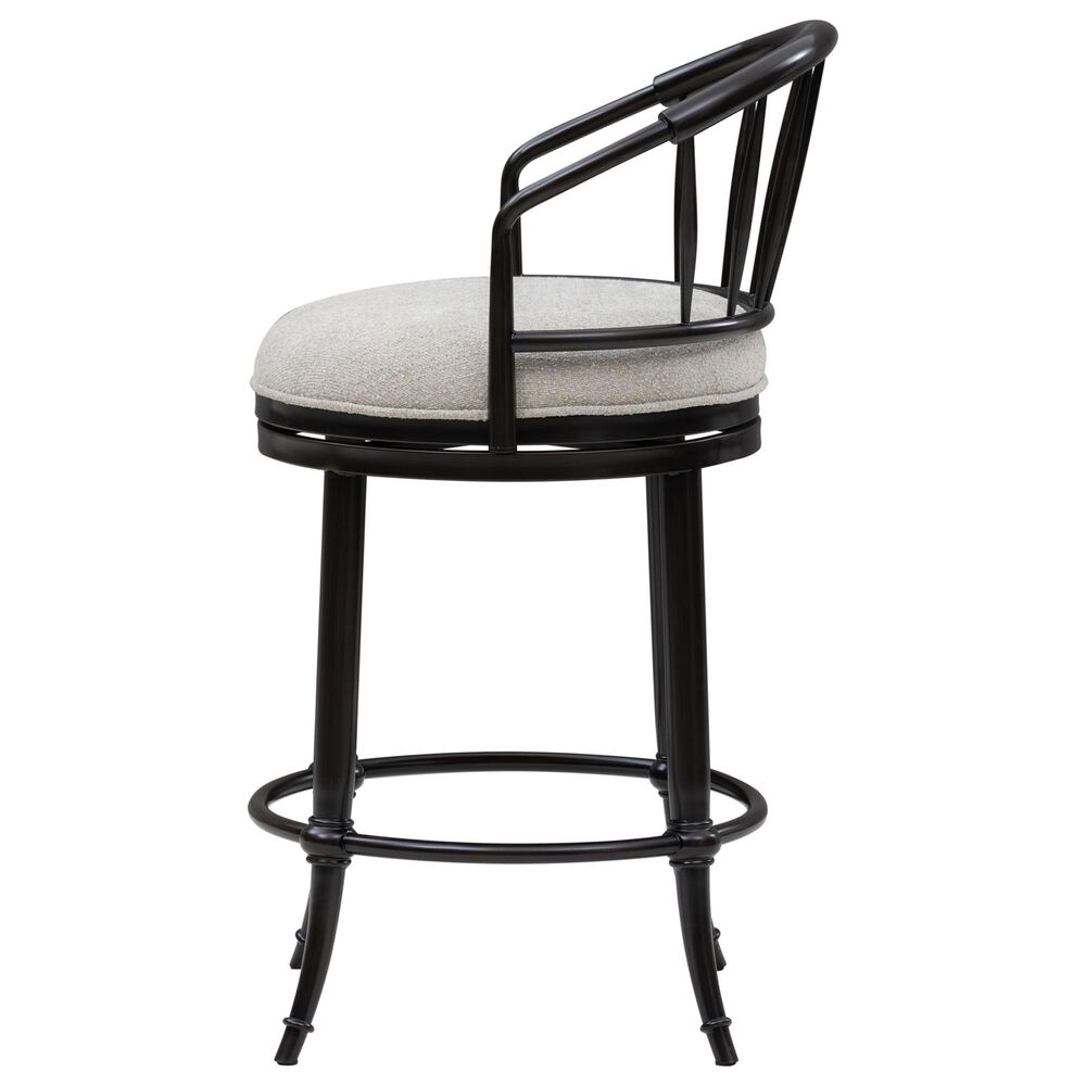 Armen Living Luther Counter Height Stool in Dark Brown, , large