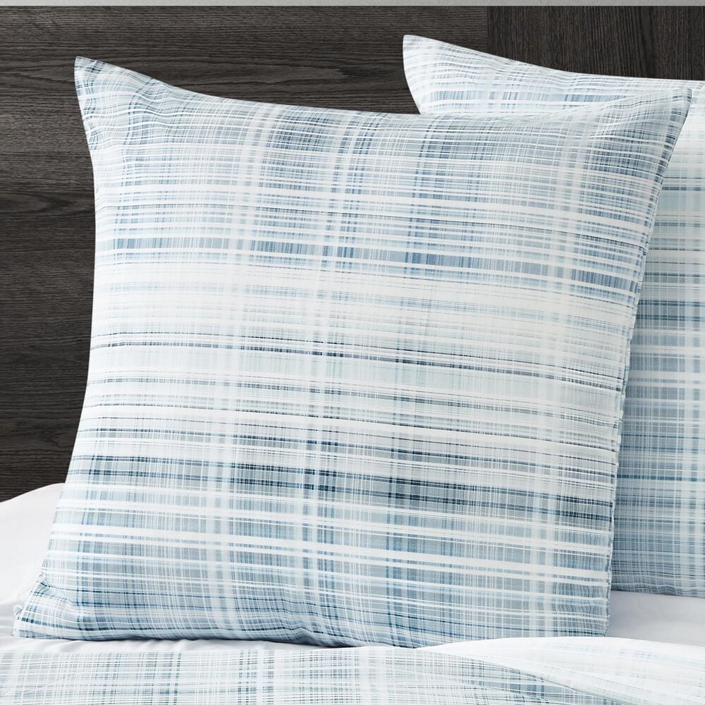 J. Queen New York Pascal 26&quot; Square Euro Pillow Sham in Blue, , large