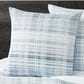 J. Queen New York Pascal 26" Square Euro Pillow Sham in Blue, , large
