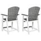 Ashley Transville Patio Counter Stool in Gray and White (Set of 2), , large