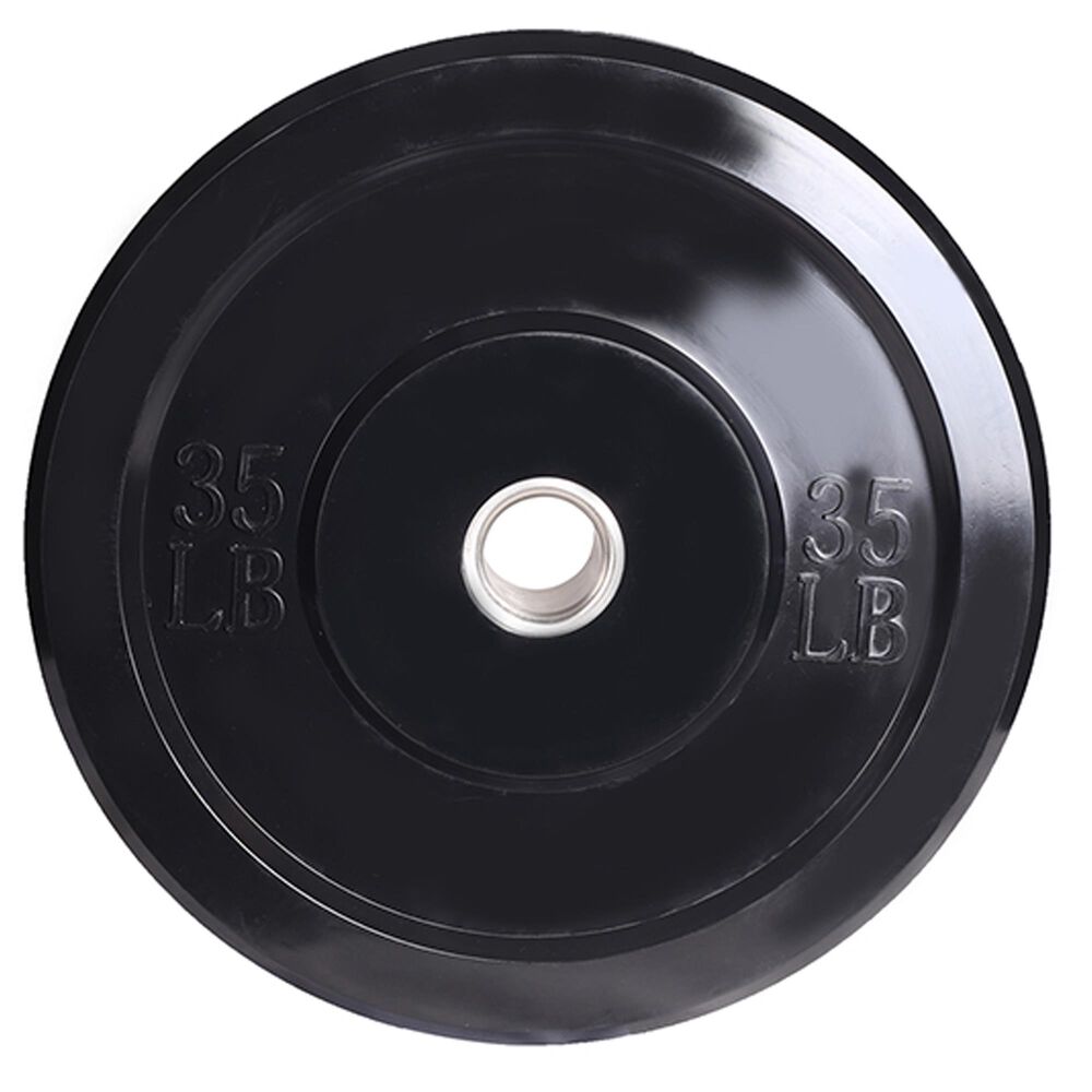 Apollo Athletics, Inc. 25 lb. Rubber Bumper Plate in Black, , large