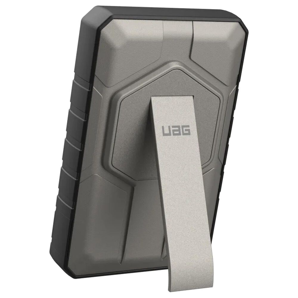 UAG Rugged 10K Wireless Power Bank with Stand in Black and Titanium, , large