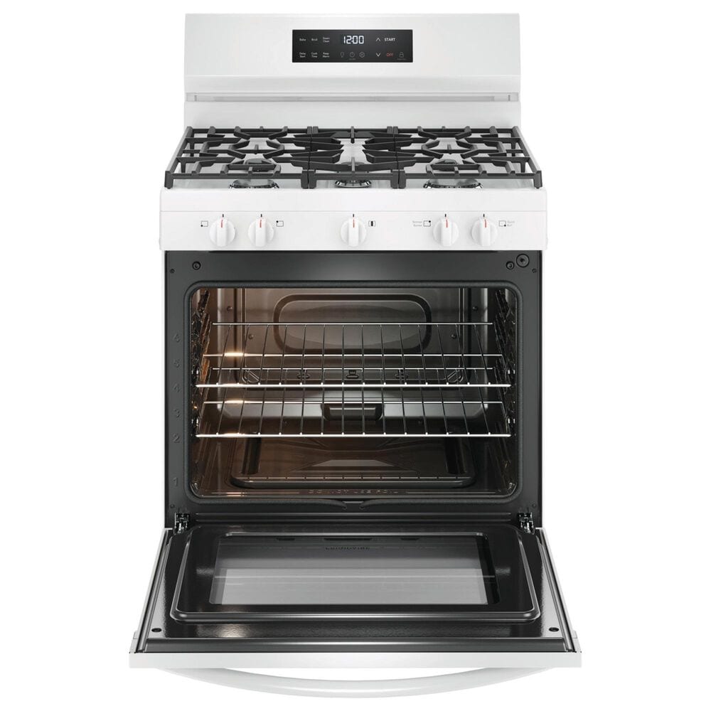 Frigidaire 30" Freestanding Natural Gas Range in White, , large