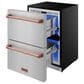 Thor Kitchen Gordon Ramsay 5.4 Cu. Ft. Undercounter Drawer Freezer with Rose Gold Handle Kit in Stainless Steel, , large