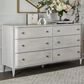 Furniture Worldwide Love Joy Bliss Chelsea 6 Drawer Dresser in Alabaster, , large