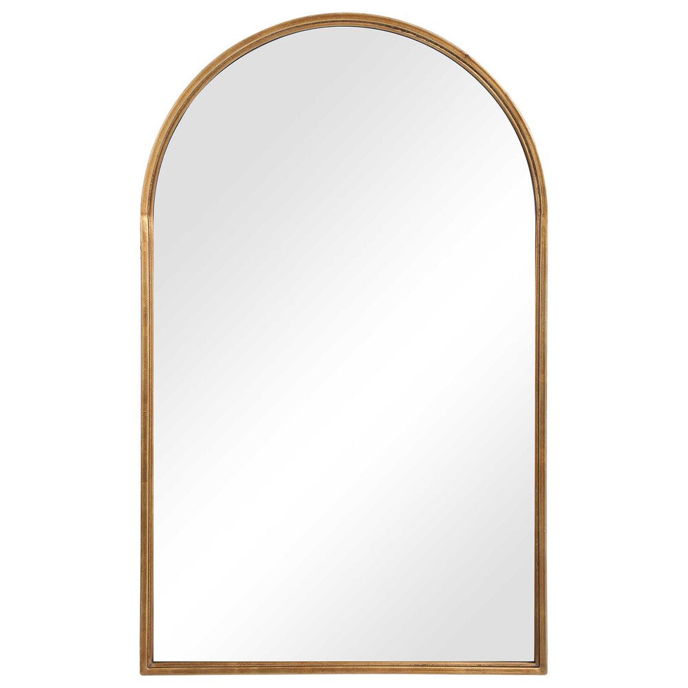 Salt & Light Wall Mirror in Light Antique Gold Leaf, , large