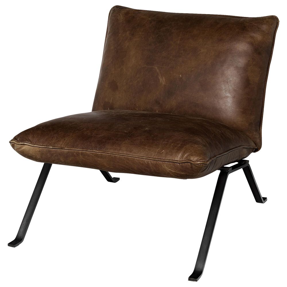 Mercana Flavelle I Accent Chair in Brown Leather, , large