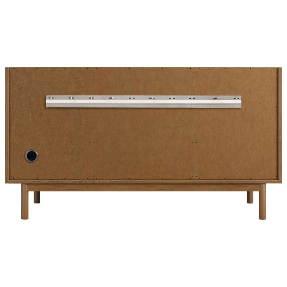 James Martin Laurent 60" Double Bathroom Vanity in Honey Oak with 3 cm Parisien Bleu Silestone Top, Rectangular Sinks and FreePower Wireless Charger, , large