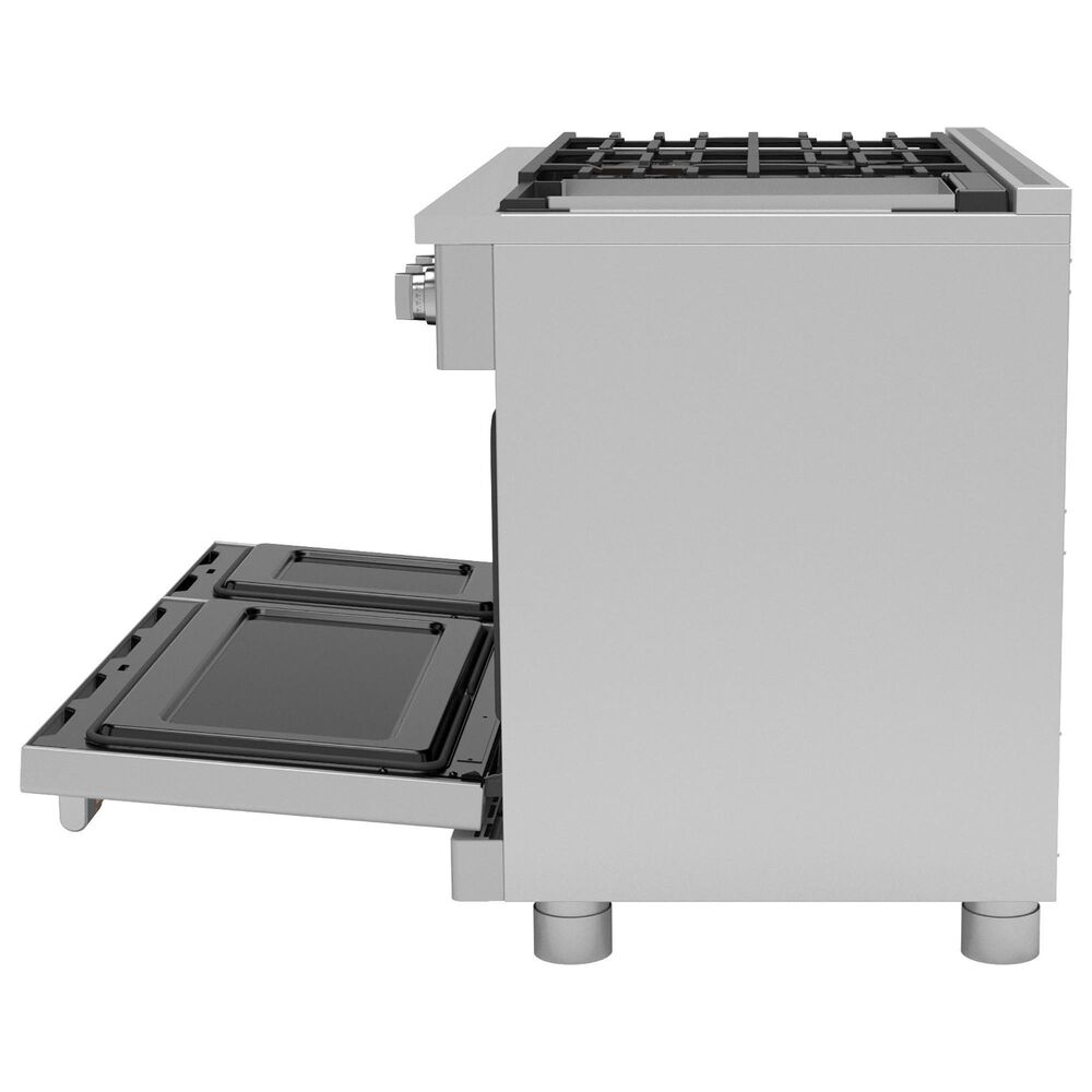 Cafe 8.25 Cu. Ft. Freestanding Dual Fuel Range with Double Oven in Stainless Steel and Brushed Stainless, , large