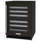 KitchenAid 24" Undercounter Wine Cellar with Right Hinge, Metal-Front Racks in Black Stainless Steel, , large