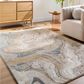 Surya Kavita Khaki, Prairie Dust, Ash and Nickel 12" x 15" Area Rug, , large