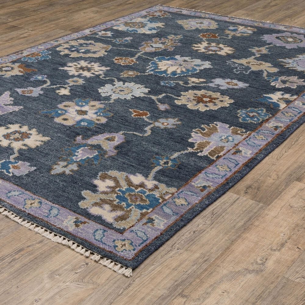 Oriental Weavers Majorca MAJ07 Blue and Multicolor 6&#39; x 9&#39; Area Rug, , large