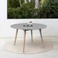 Blue River Kylie 47" Outdoor Round Dining Table in Grey and Light Eucalyptus, , large