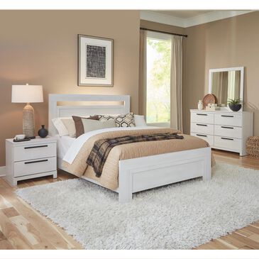 Seven Stars Turah 4-Piece Queen Bedroom Set in White, , large