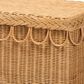 Baxton Studio Erla Bench in Light Honey, , large