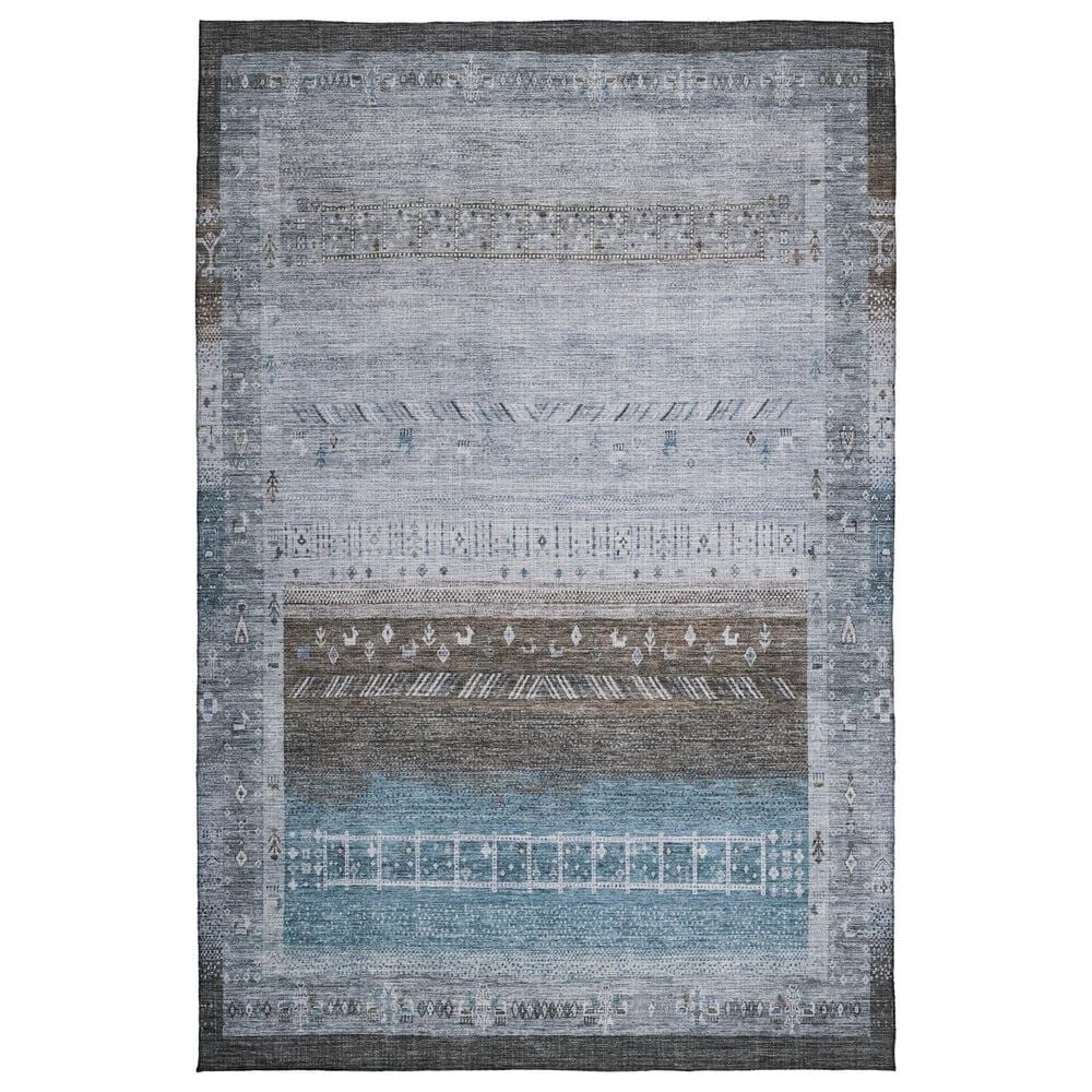 Dalyn Rug Company Karaj KJ7 9" x 12" Blue Indoor/Outdoor Area Rug, , large