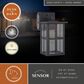 Vaxcel Maywood 11.5" 1-Light Outdoor Wall Sconce in Matte Black, , large