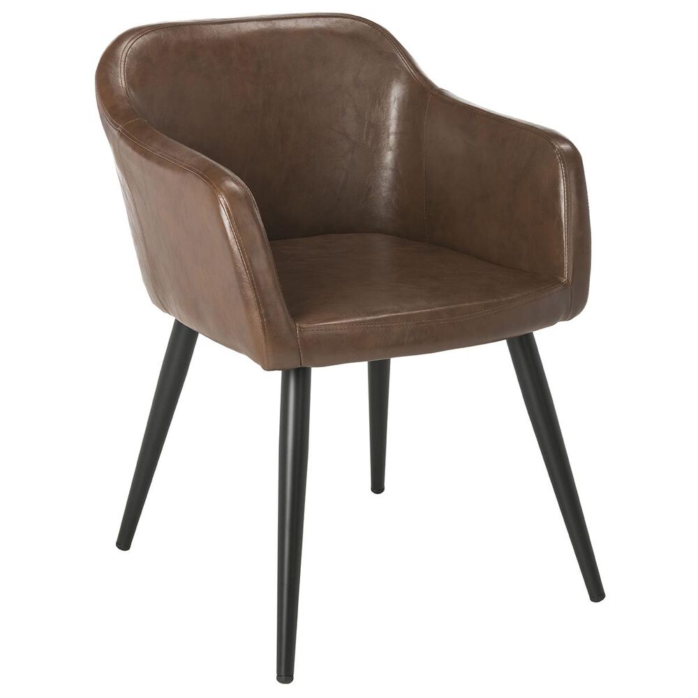 Safavieh Adalena Accent Chair in Brown, , large