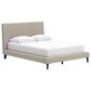 Ashley Cielden Queen Upholstered Platform Bed with Roll Slats in Tan, , large