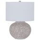Ashley Vien Terracotta Table Lamp in Distressed White, , large