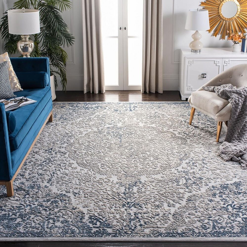 Safavieh Invista  INV468F 9&#39; x 12&#39; Grey and Ivory Area Rug, , large