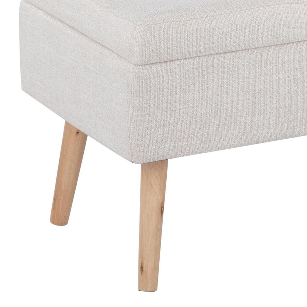 LumiSource Storage Bench in Beige, , large