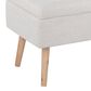 LumiSource Storage Bench in Beige, , large
