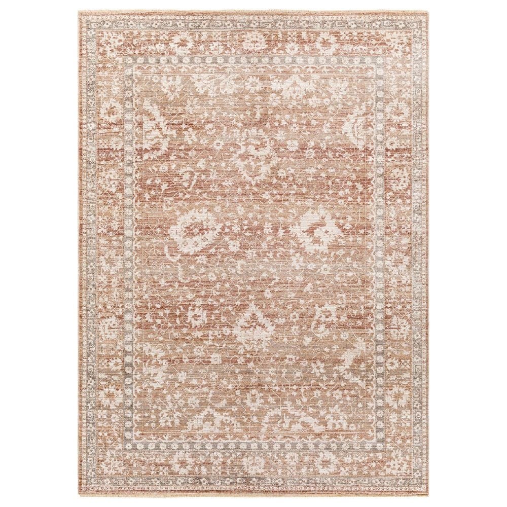 Surya Carlisle 8"10" x 12"6" Dusty Pink, Ivory, Pale Blue, Sage, Olive and Medium Brown Area Rug, , large
