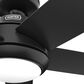 Hunter Zayden 52" Ceiling Fan with LED Light in Matte Black, , large
