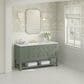 James Martin Vanities Breckenridge 60" Single Bathroom Vanity in Smokey Celadon with 3 cm Ethereal Noctis Quartz Top and Rectangular Sink, , large