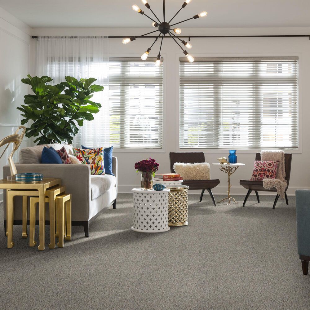 Shaw Foundations Elemental Mix II Carpet in Silver Lining, , large